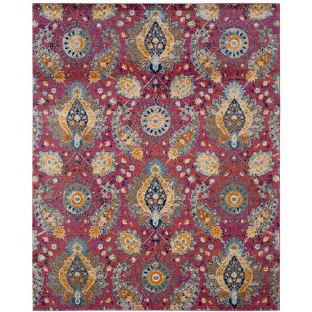 Safavieh Madison Large Rectangle Area Rug, Fuchsia and Gold - 8 x 10 ft. MAD600A-8